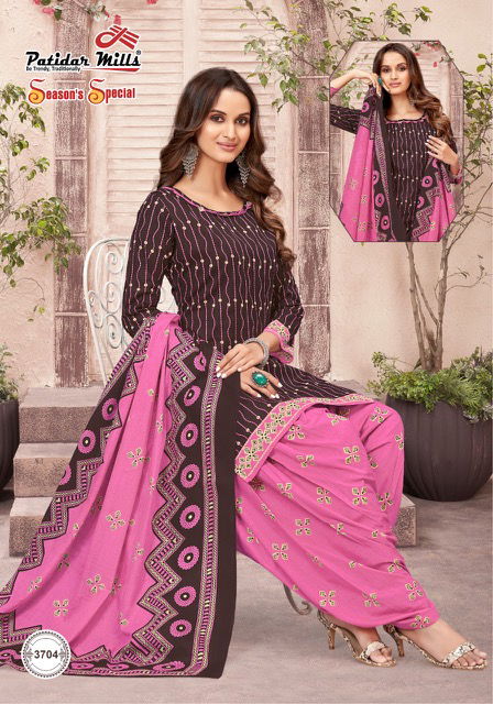 Patidar Seasons Special 37 Fancy Regular Wear Printed Cotton Dress Material Collection